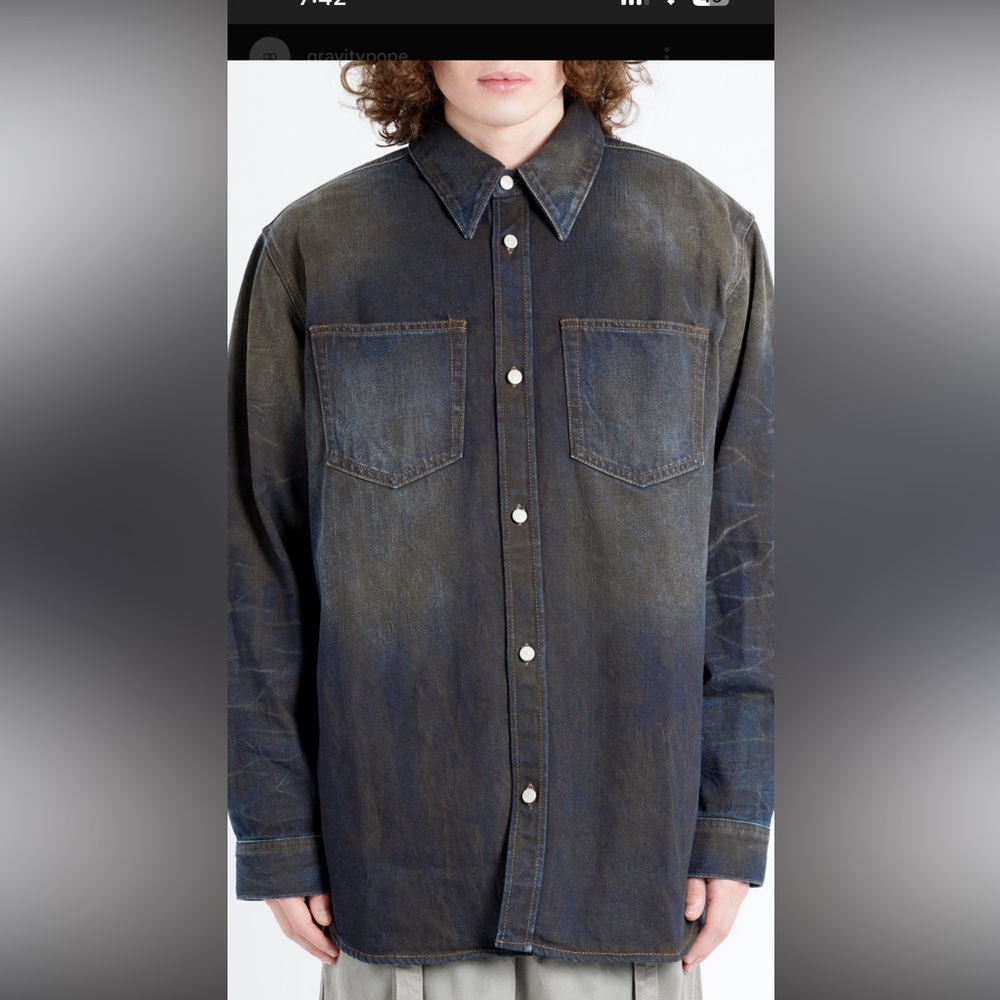 Acne Studios Karto Denim Overshirt - Picture 8 of 8